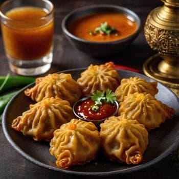 Khote Momo - Fried momo with crispy exterior and juicy filling