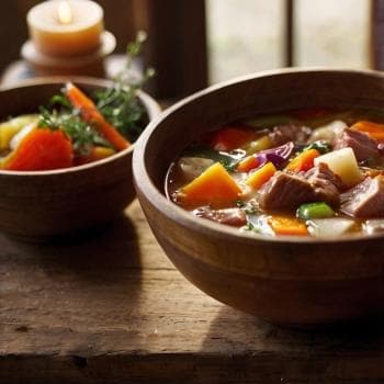 Mix Soup - A rich soup with assorted vegetables and meat