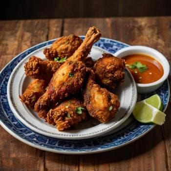 Chicken Fry - Crispy fried chicken pieces with Nepali spices